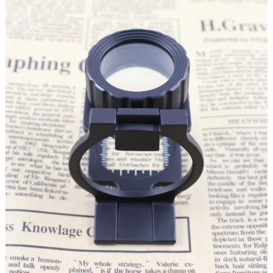 Tekstilciler Için Kumaş Kontrolü Büyüteç,katlanan, Metal 15x Büyütme - Lisinya Tekstilciler Için Kumaş Kontrolü Büyüteç,katlanan, Metal 15x Büyütme - Lisinya