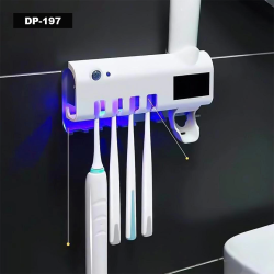 Uv Işıklı Otomotik Diş Macunu Sıkacağı Ve Diş Fırçası Tutacağı - Lisinya