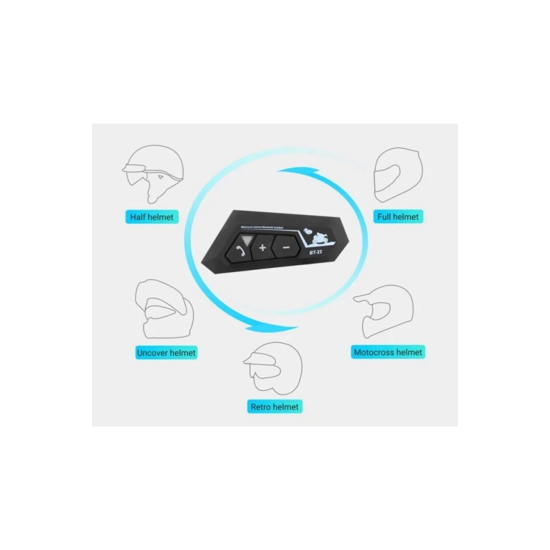 Bt22 Kask Kulaklık Bluetooth Motosiklet Kulaklık 5.0 Bluetooth Interkom Motorsiklet Kulaklık - Lisinya Bt22 Kask Kulaklık Bluetooth Motosiklet Kulaklık 5.0 Bluetooth Interkom Motorsiklet Kulaklık - Lisinya