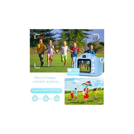 Çocuk Dijital Fotoğraf Makinası 20 Mp Video Kaydedici 2.0 İnç Çift Kameralı - Lisinya Çocuk Dijital Fotoğraf Makinası 20 Mp Video Kaydedici 2.0 İnç Çift Kameralı - Lisinya