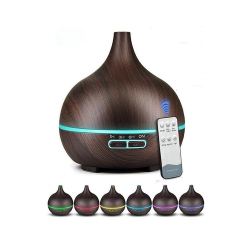 Hava Nemlendirici 7 Led Işıklı Aromatik Oda Kokusu 550 Ml Kahve Aroma Difüzörü Buhar Makinası - Lisinya