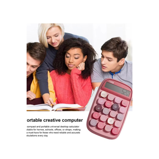 Sevimli Kare Tuşlu 10 Haneli Ldc Ekran Hesap Makinası Yeşil - Lisinya Sevimli Kare Tuşlu 10 Haneli Ldc Ekran Hesap Makinası Yeşil - Lisinya
