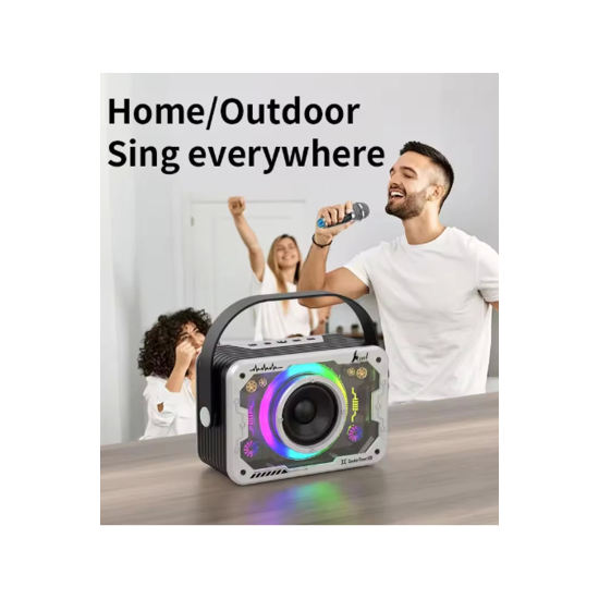 Vtn-82 Taşınabilir Kablosuz Işıklı Bluetooth Hoparlör Ses Değiştirme Özellikli - Lisinya Vtn-82 Taşınabilir Kablosuz Işıklı Bluetooth Hoparlör Ses Değiştirme Özellikli - Lisinya