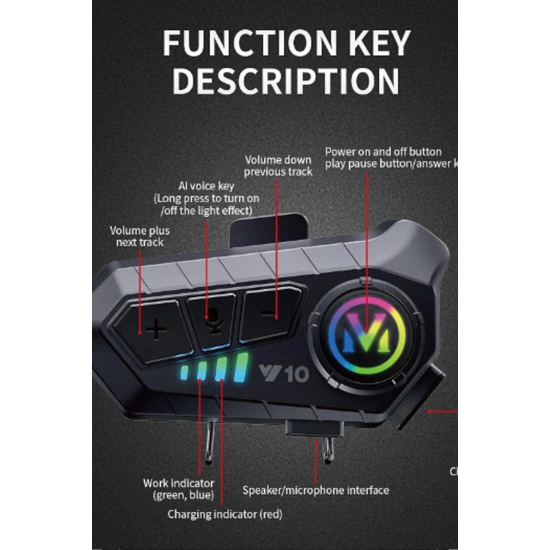 Y10 Kask Kulaklık Bluetooth Motosiklet Kulaklık 5,3 Bluetooth Intercom Motorsiklet Kulaklık - Lisinya Y10 Kask Kulaklık Bluetooth Motosiklet Kulaklık 5,3 Bluetooth Intercom Motorsiklet Kulaklık - Lisinya