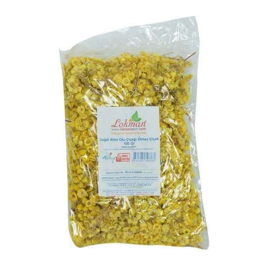 Altın Otu Çiçeği Ölmez Çiçek Doğal 100 Gr Paket Altın Otu Çiçeği Ölmez Çiçek Doğal 100 Gr Paket