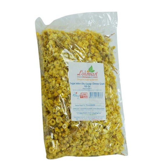 Altın Otu Çiçeği Ölmez Çiçek Doğal 100 Gr Paket Altın Otu Çiçeği Ölmez Çiçek Doğal 100 Gr Paket