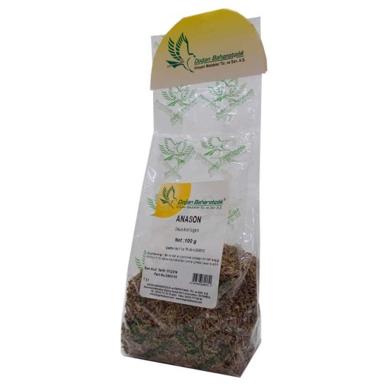 Anason Tohumu Doğal Tane 100 Gr Paket Anason Tohumu Doğal Tane 100 Gr Paket