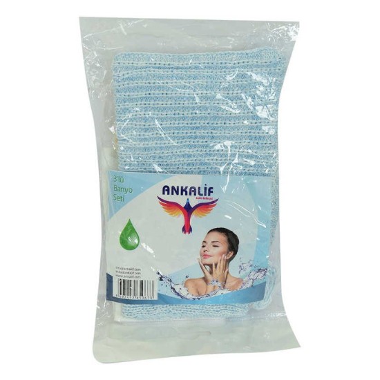 Banyo Lifi + Kese + İpli Topuk Taşı 3 lü Banyo Seti Banyo Lifi + Kese + İpli Topuk Taşı 3 lü Banyo Seti