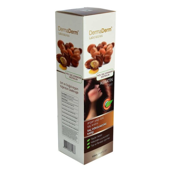 Argan Yağı Özlü Saç Kremi Keratinli (Tuz ve Paraben İçermez) 500 ML Argan Yağı Özlü Saç Kremi Keratinli (Tuz ve Paraben İçermez) 500 ML