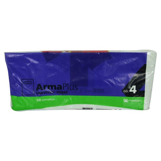ArmaPlus Takviyeli Çanta Poşet Karma Desen Renk 40X50 50 Adet No:4 ArmaPlus Takviyeli Çanta Poşet Karma Desen Renk 40X50 50 Adet No:4