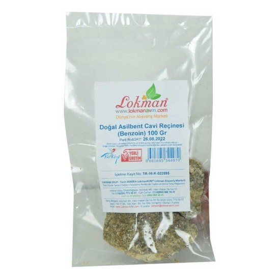 Asilbent Cavi Reçinesi Doğal Benzoin 100 Gr Paket Asilbent Cavi Reçinesi Doğal Benzoin 100 Gr Paket