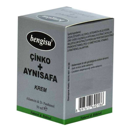 Aynısafa + Çinko sel Krem Allantoin ve D- Panthenol 50 ML Aynısafa + Çinko sel Krem Allantoin ve D- Panthenol 50 ML