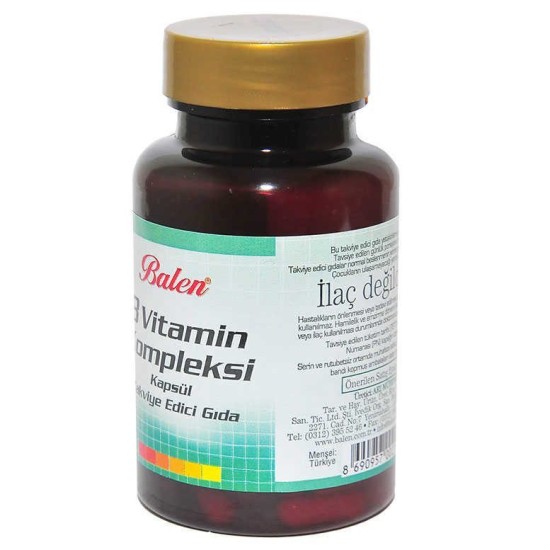B Vitamin Kompleksi 60 Kapsül B Vitamin Kompleksi 60 Kapsül