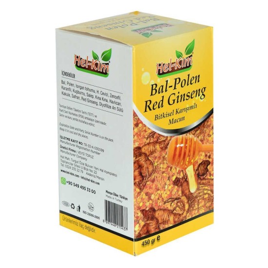 Bal Polen Red Ginsengli sel Karışımlı Macunnu 450 Gr