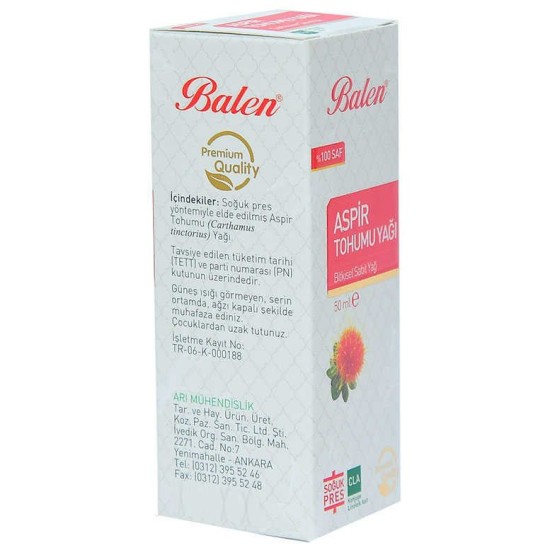 Aspir Tohumu Yağı Soğuk Pres 50 ML Cam Şişe Aspir Tohumu Yağı Soğuk Pres 50 ML Cam Şişe