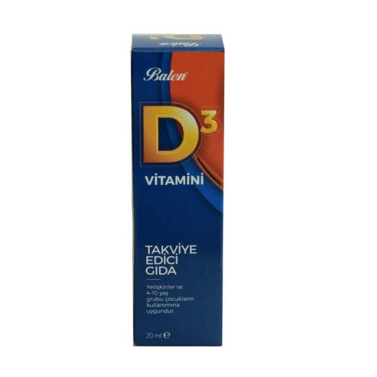D3 Vitamini Takviye Edici Gıda 20 ML D3 Vitamini Takviye Edici Gıda 20 ML