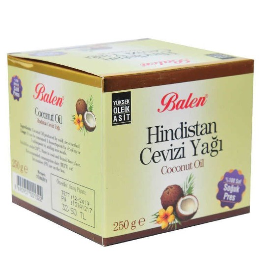 Hindistan Cevizi Yağı Soğuk Pres 250 Gr Cam Şişe Hindistan Cevizi Yağı Soğuk Pres 250 Gr Cam Şişe