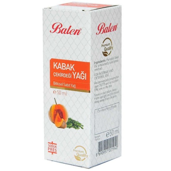 Kabak Çekirdeği Yağı Soğuk Pres 50 ML Cam Şişe Kabak Çekirdeği Yağı Soğuk Pres 50 ML Cam Şişe