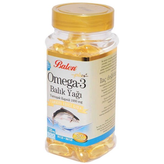 Omega 3 Plus+ Balık Yağı Yumuşak 100 Kapsül Omega 3 Plus+ Balık Yağı Yumuşak 100 Kapsül