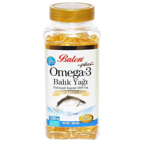 Omega 3 Plus+ Balık Yağı Yumuşak 200 Kapsül Omega 3 Plus+ Balık Yağı Yumuşak 200 Kapsül