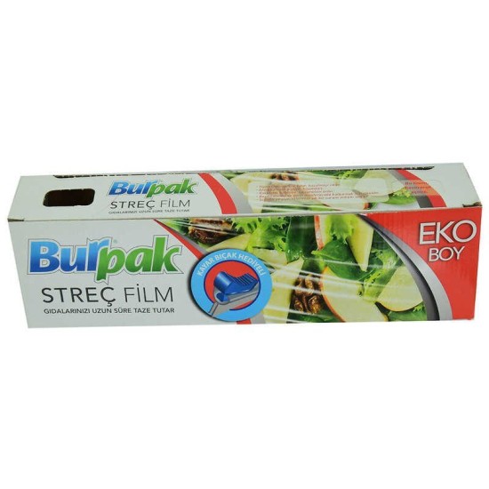 Streç Film 30 Cm Eko Boy Kayar Bıçak Hediyeli Streç Film 30 Cm Eko Boy Kayar Bıçak Hediyeli
