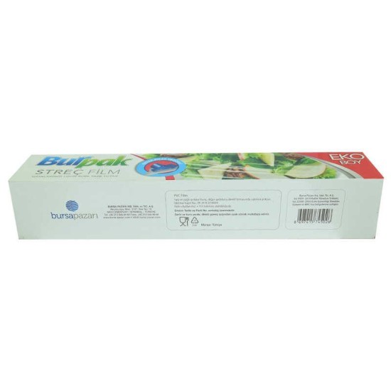 Streç Film 45 Cm Eko Boy Kayar Bıçak Hediyeli Streç Film 45 Cm Eko Boy Kayar Bıçak Hediyeli