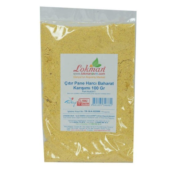 Çıtır Pane Harcı Baharat Karışımı 100 Gr Paket Çıtır Pane Harcı Baharat Karışımı 100 Gr Paket
