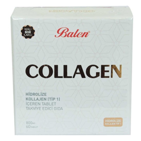 Collagen Hidrolize Kollajen Tip1 İçeren Tablet 800 Mg X 60 Tablet Collagen Hidrolize Kollajen Tip1 İçeren Tablet 800 Mg X 60 Tablet