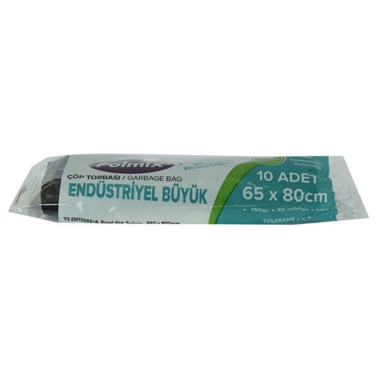 Çöp Torbası Büyük Boy 65x80Cm 150Gr 30Mikron 50Lt Siyah Rulo 10 Adet Çöp Torbası Büyük Boy 65x80Cm 150Gr 30Mikron 50Lt Siyah Rulo 10 Adet