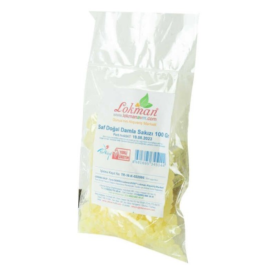 Damla Sakızı Saf Doğal 100 Gr Paket Damla Sakızı Saf Doğal 100 Gr Paket