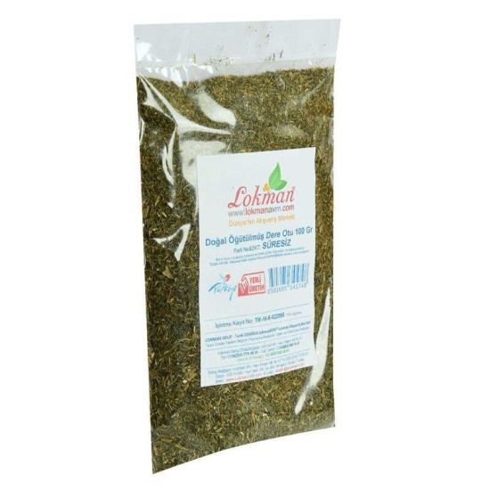 Dere Otu Öğütülmüş Doğal 100 Gr Paket Dere Otu Öğütülmüş Doğal 100 Gr Paket