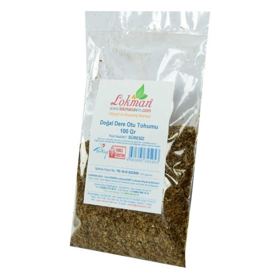 Dere Otu Tohumu Doğal 100 Gr Paket Dere Otu Tohumu Doğal 100 Gr Paket