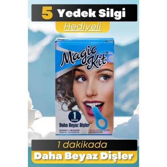Diş Silgisi 1 Aparatlı + 5 Yedek Süngerli Set 1 Paket Diş Silgisi 1 Aparatlı + 5 Yedek Süngerli Set 1 Paket