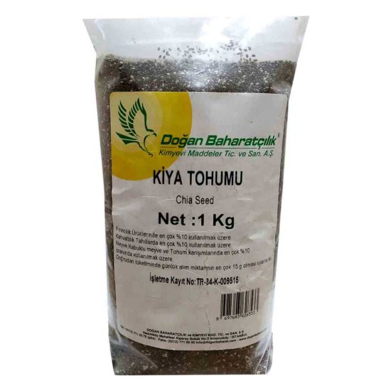 Doğal Chia Tohumu 1000 Gr Paket Doğal Chia Tohumu 1000 Gr Paket
