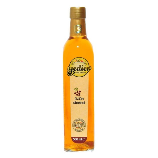 Doğal Fermantasyon Katkısız İçilebilir Üzüm Sirkesi Cam Şişe 500 ML Doğal Fermantasyon Katkısız İçilebilir Üzüm Sirkesi Cam Şişe 500 ML