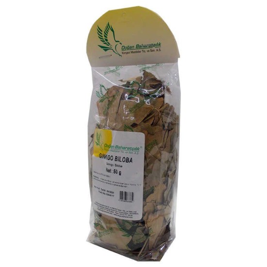 Doğal Ginkgo Biloba Yaprağı 50 Gr Paket Doğal Ginkgo Biloba Yaprağı 50 Gr Paket