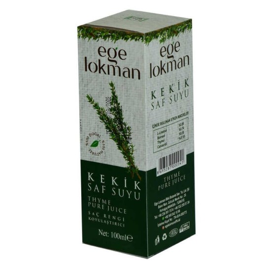 Doğal Kekik Saf Suyu Saç Rengi Koyulaştırıcı Saç Bakımı 100 ML Spreyli Cam Şişe Doğal Kekik Saf Suyu Saç Rengi Koyulaştırıcı Saç Bakımı 100 ML Spreyli Cam Şişe