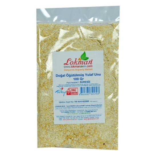 Doğal Öğütülmüş Yulaf Unu 100 Gr Paket Doğal Öğütülmüş Yulaf Unu 100 Gr Paket