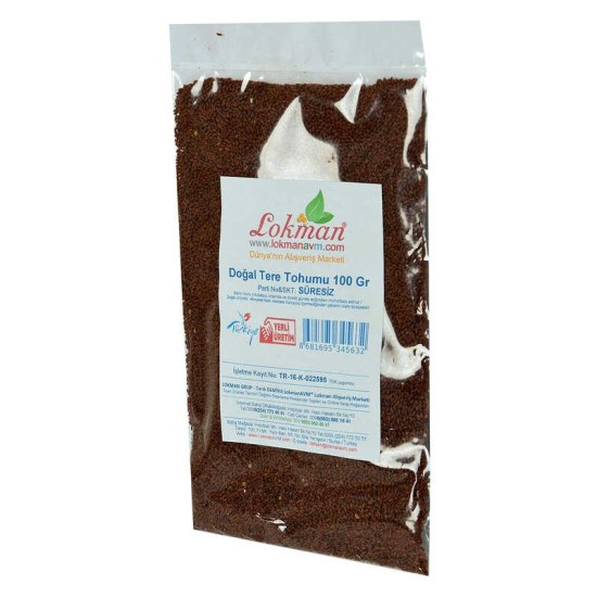 Doğal Tere Tohumu 100 Gr Paket Doğal Tere Tohumu 100 Gr Paket