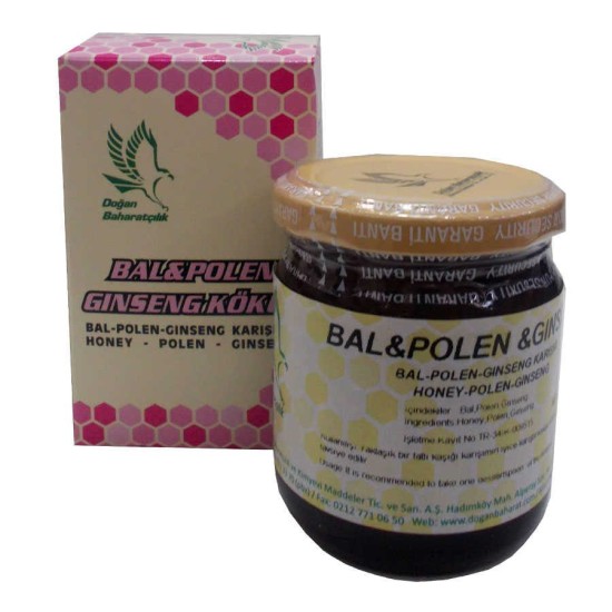 Bal Polen Ginsengli Karışım Cam Kavanoz 230 Gr Bal Polen Ginsengli Karışım Cam Kavanoz 230 Gr