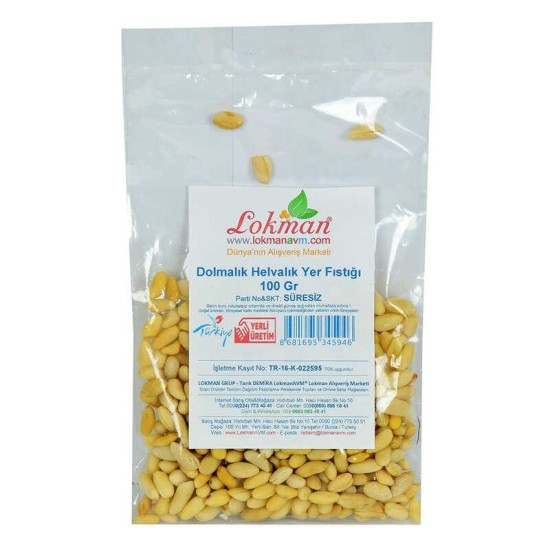 Dolmalık Helvalık Yer Fıstığı 100 Gr Paket Dolmalık Helvalık Yer Fıstığı 100 Gr Paket