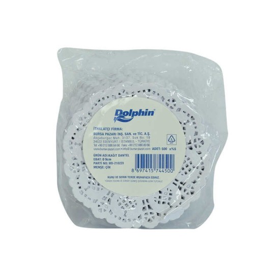 Kağıt Bardak Altlığı 9 Cm Dantel Desenli Beyaz 500 Adetli 1 Paket Kağıt Bardak Altlığı 9 Cm Dantel Desenli Beyaz 500 Adetli 1 Paket