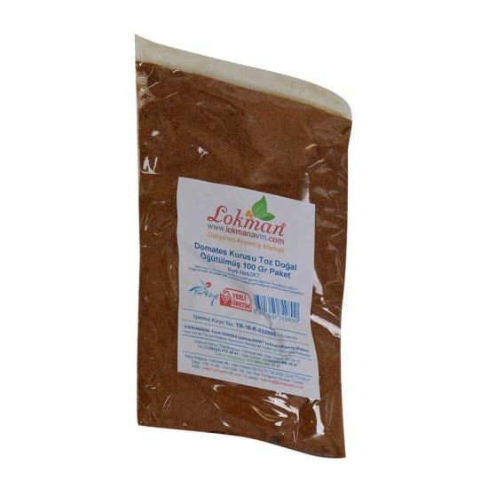 Domates Kurusu Toz Doğal Öğütülmüş 100 Gr Paket Domates Kurusu Toz Doğal Öğütülmüş 100 Gr Paket