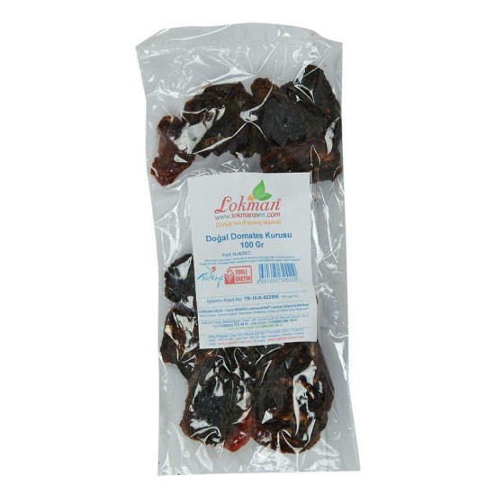 Domates Kurusu Yarım Ay Kesim 100 Gr Paket Domates Kurusu Yarım Ay Kesim 100 Gr Paket