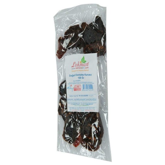 Domates Kurusu Yarım Ay Kesim 100 Gr Paket Domates Kurusu Yarım Ay Kesim 100 Gr Paket