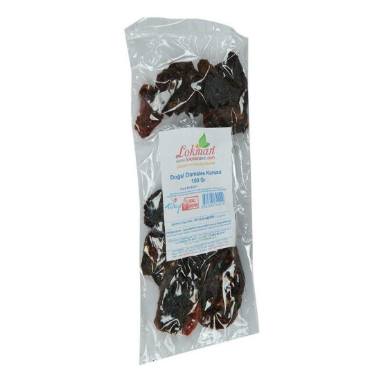 Domates Kurusu Yarım Ay Kesim 100 Gr Paket Domates Kurusu Yarım Ay Kesim 100 Gr Paket