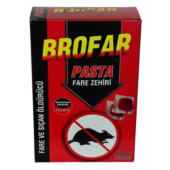 Fare ve Sıçan Öldürücü Pasta Fare Zehiri 100 Gr (10 Adet x 10 Gr) Fare ve Sıçan Öldürücü Pasta Fare Zehiri 100 Gr (10 Adet x 10 Gr)
