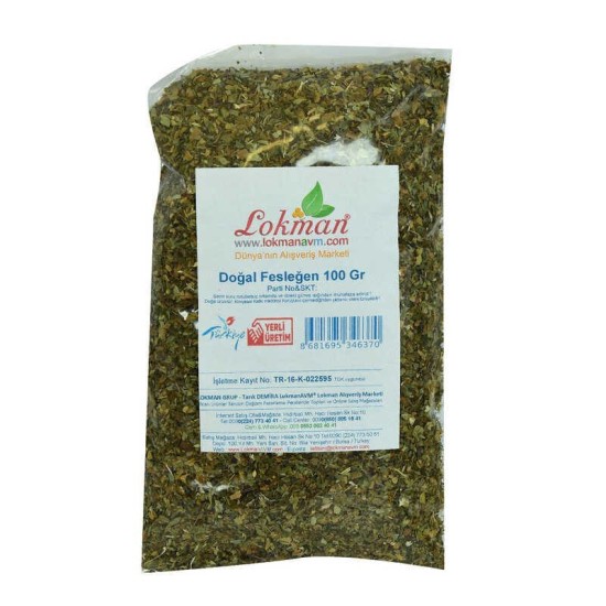 Fesleğen Elenmiş Tozu Alınmış Doğal 100 Gr Paket Fesleğen Elenmiş Tozu Alınmış Doğal 100 Gr Paket