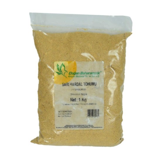 Hardal Tohumu Öğütülmüş Doğal Sarı 1000 Gr Paket Hardal Tohumu Öğütülmüş Doğal Sarı 1000 Gr Paket