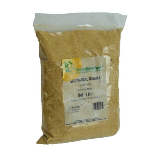 Hardal Tohumu Öğütülmüş Doğal Sarı 1000 Gr Paket Hardal Tohumu Öğütülmüş Doğal Sarı 1000 Gr Paket